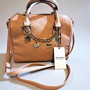 Juicy Couture Not Your Babe Shoulder Satchel Dusty Blush Pink NWT